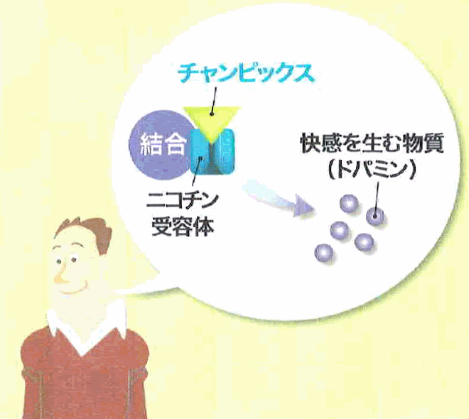 A. ニコチン切れ症状を軽くする